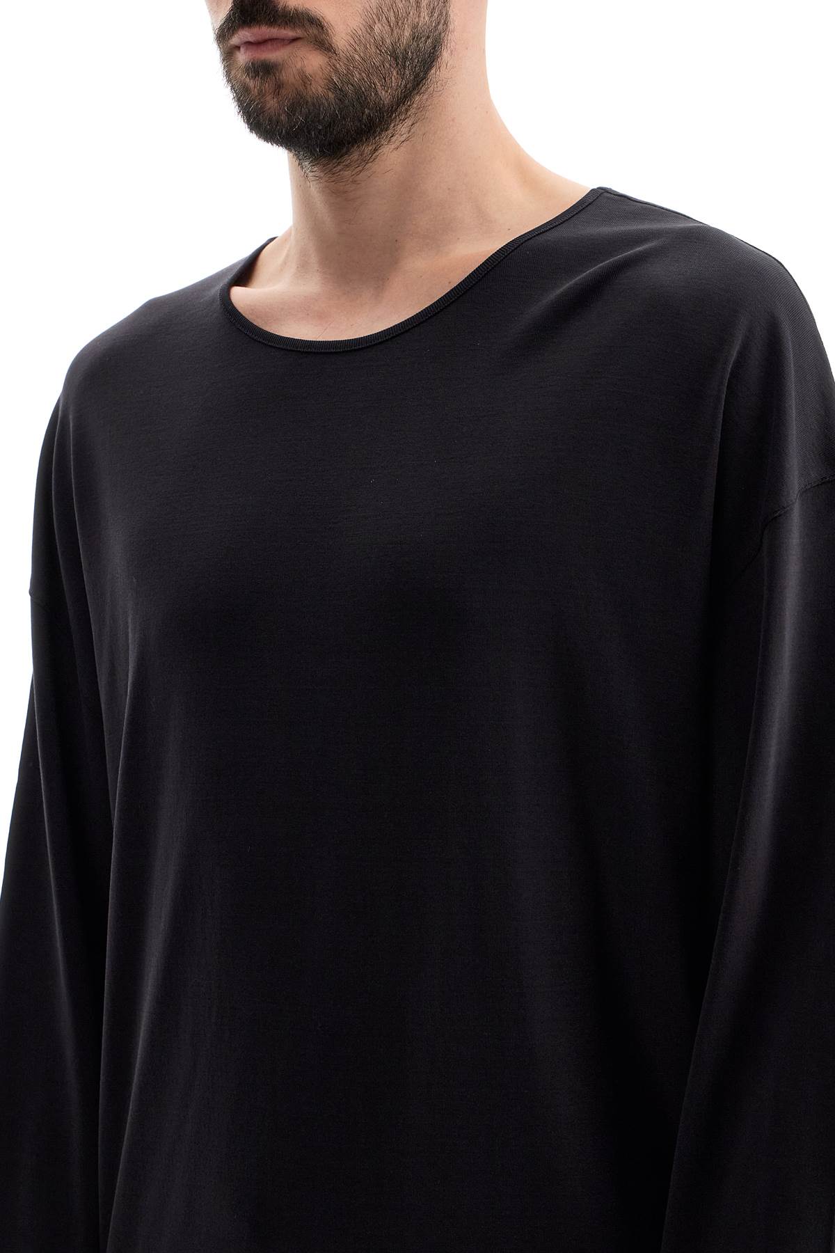 Long-sleeved Relaxed Fit T  - Black