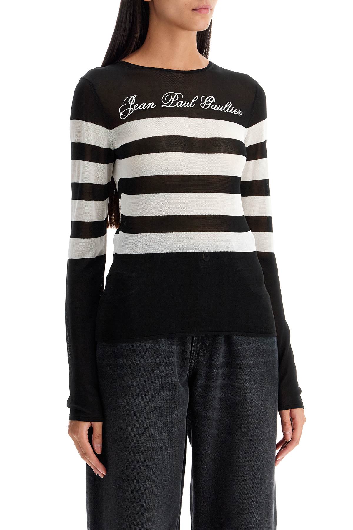 Lightweight Signature Striped Sailor  - Black