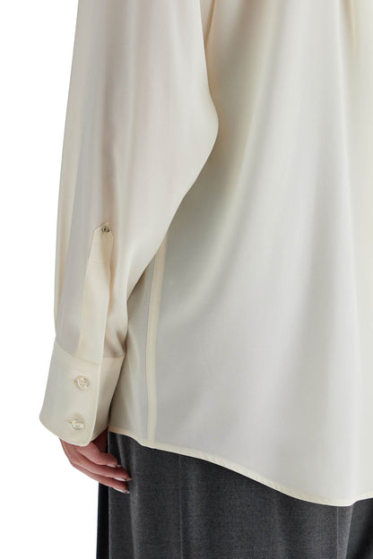 Silk Crepe De Chine 'tonale  - White