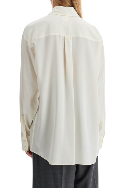 Silk Crepe De Chine 'tonale  - White