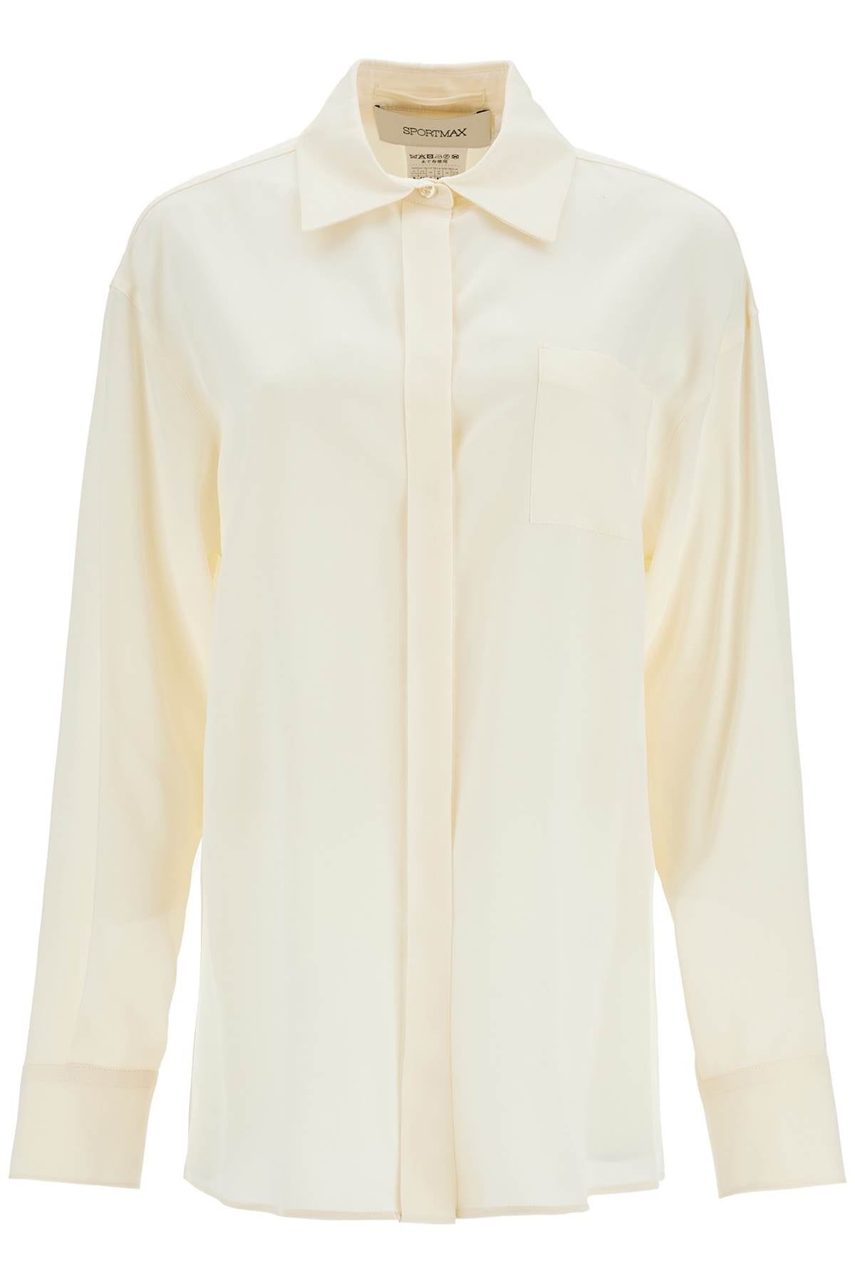 Silk Crepe De Chine 'tonale  - White