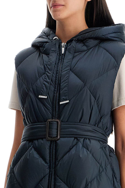 Tregil Long Down Vest  - Blue