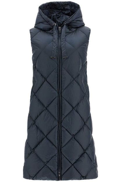 Tregil Long Down Vest  - Blue