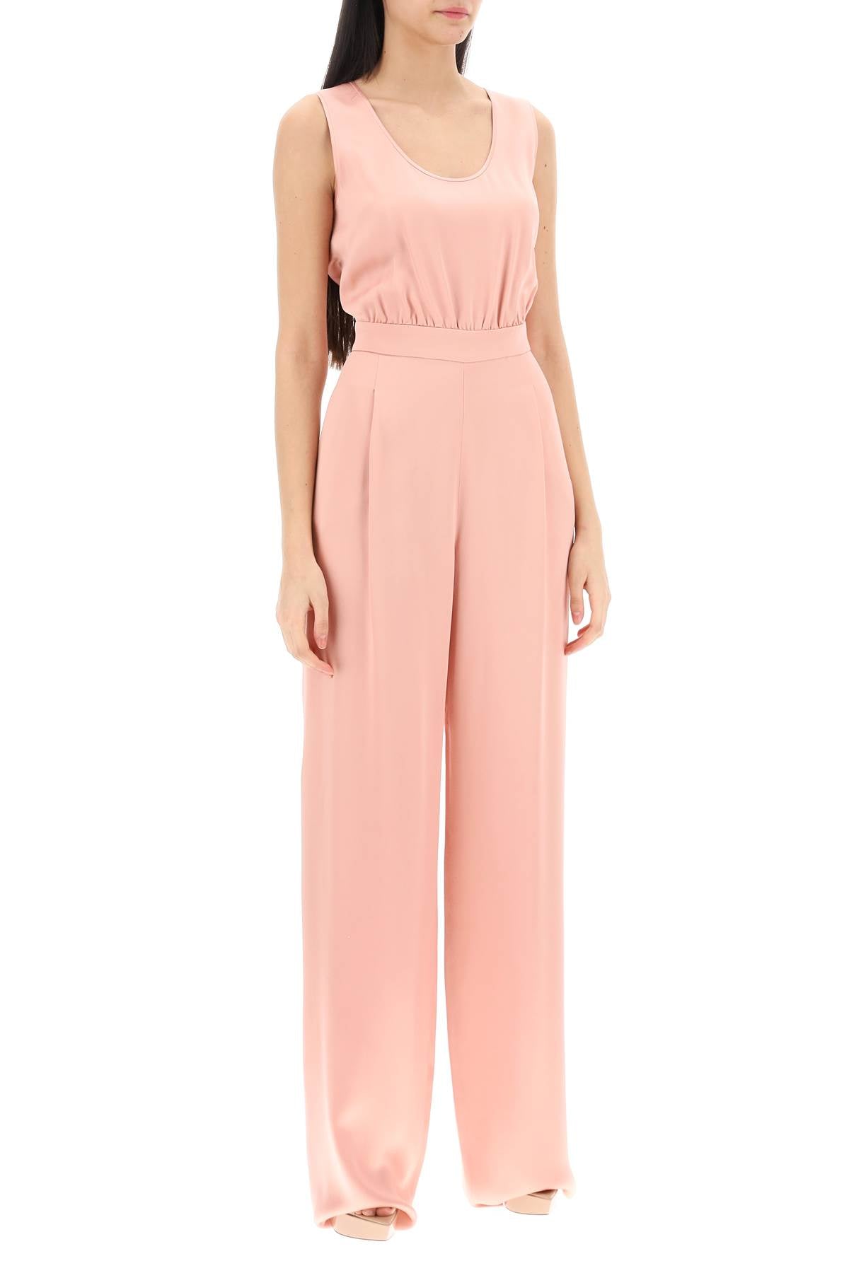 Tropea Satin Jumpsuit  - Pink