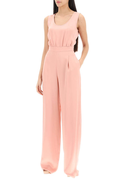 Tropea Satin Jumpsuit  - Pink