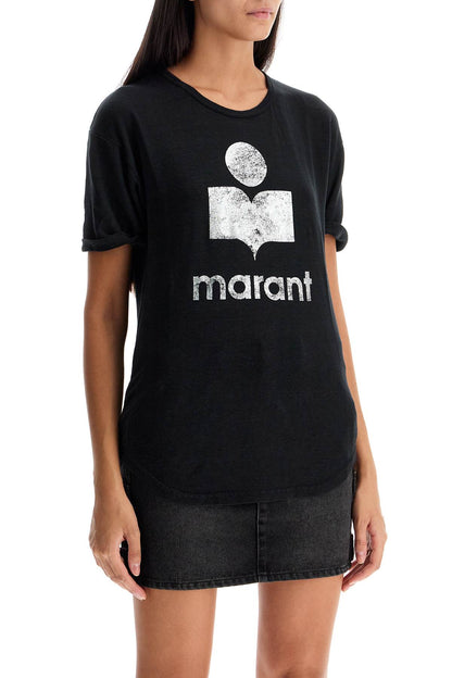 Koldi T-shirt With Flocked Logo  - Black