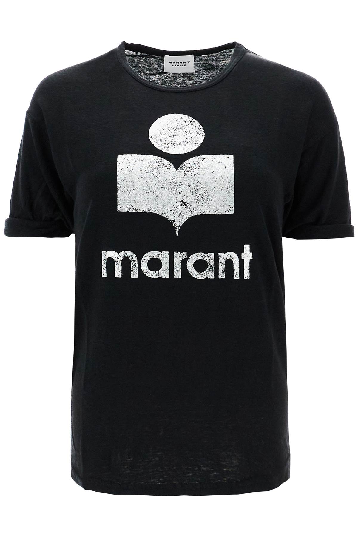 Koldi T-shirt With Flocked Logo  - Black