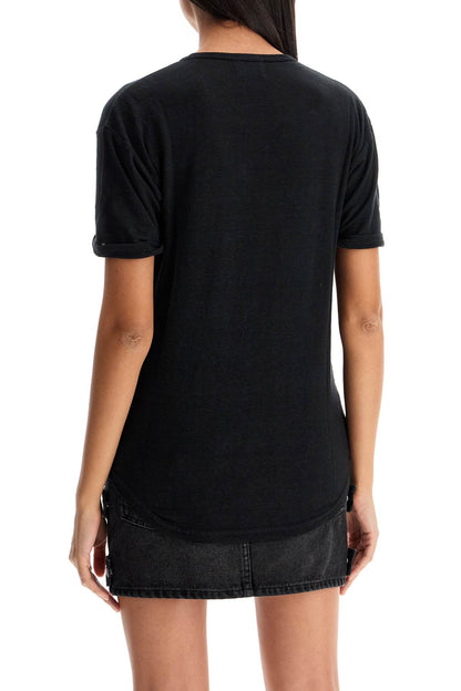 Koldi T-shirt With Flocked Logo  - Black