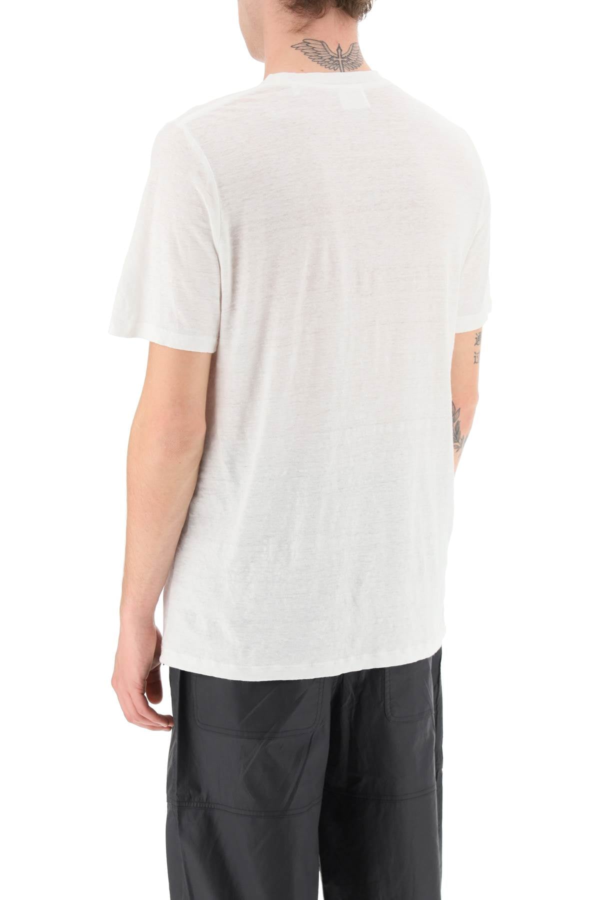 Karman Linen Logo T-shirt  - White