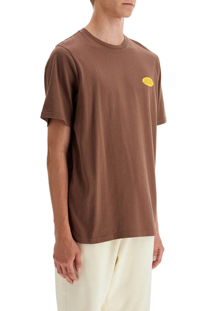 Relaxed Fit Logo Print T-shirt  - Brown