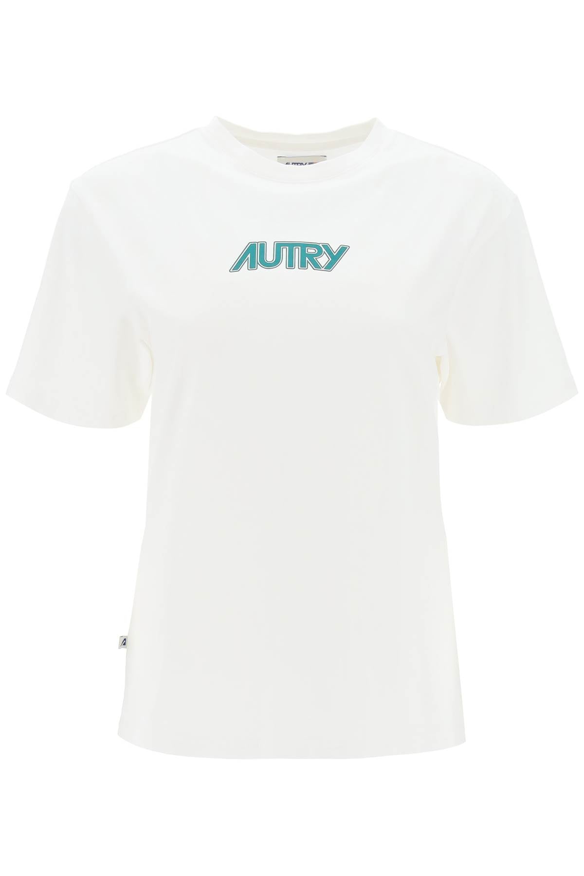 T-shirt With Printed Logo  - White