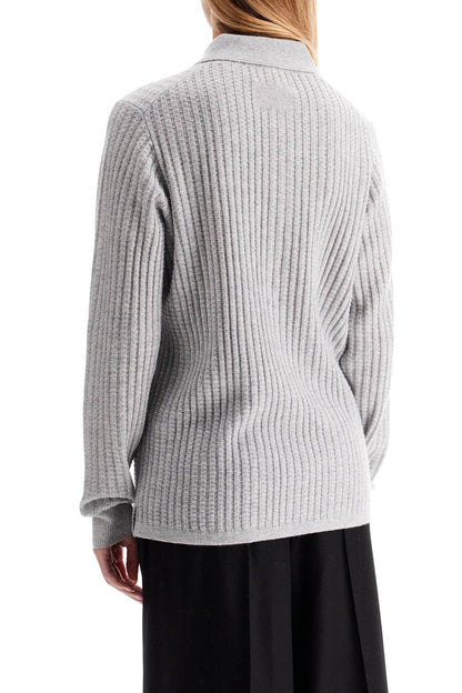 Polo-inspired Pullover  - Grey