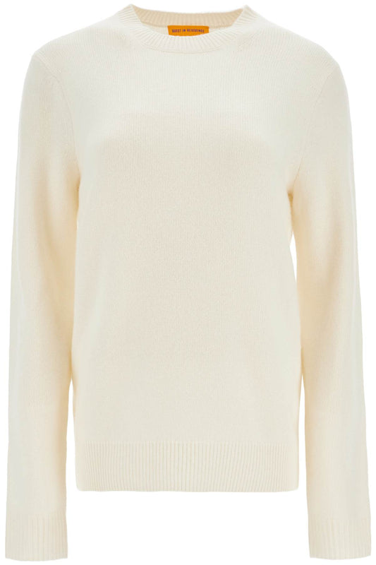 Cashmere Crewneck Pullover  - White