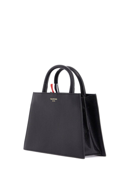 Borsa A Mano Mini In Pelle Martellata  - Black