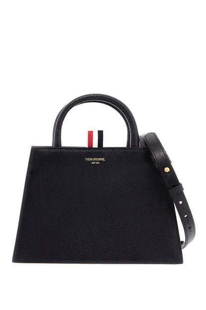 Borsa A Mano Mini In Pelle Martellata  - Black