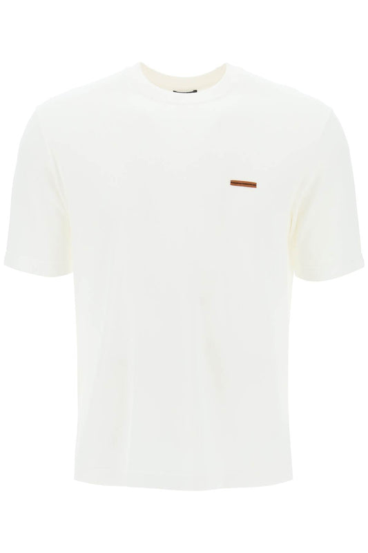 Cotton Pique T-shirt In  - White