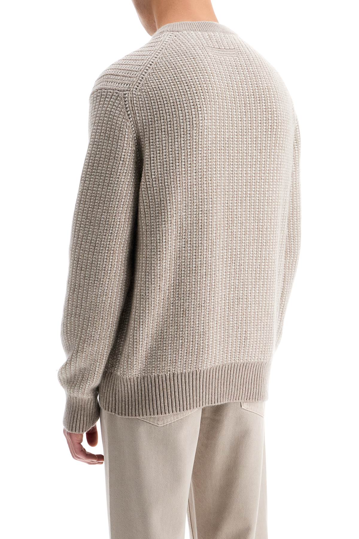 Cashmere And Mohair Sweater  - Beige