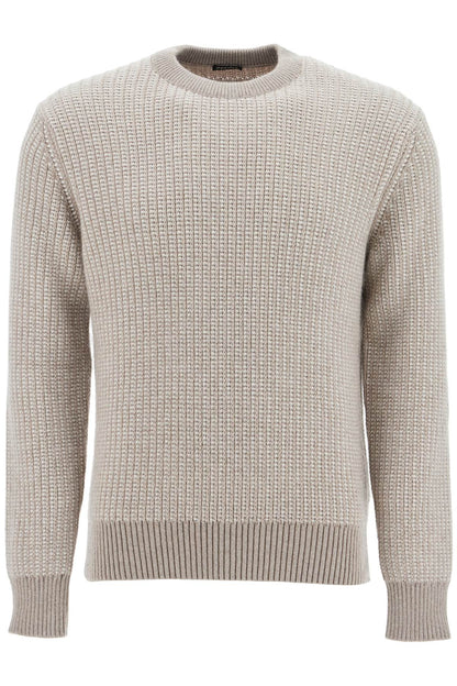 Cashmere And Mohair Sweater  - Beige