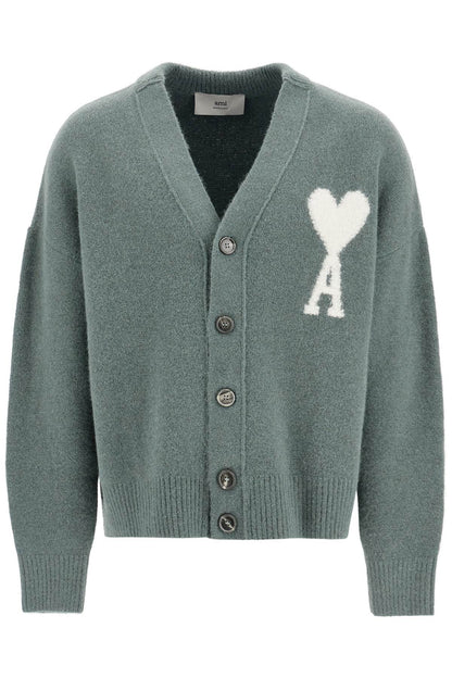 Ami De Coeur Boxy Cardigan  - Grey