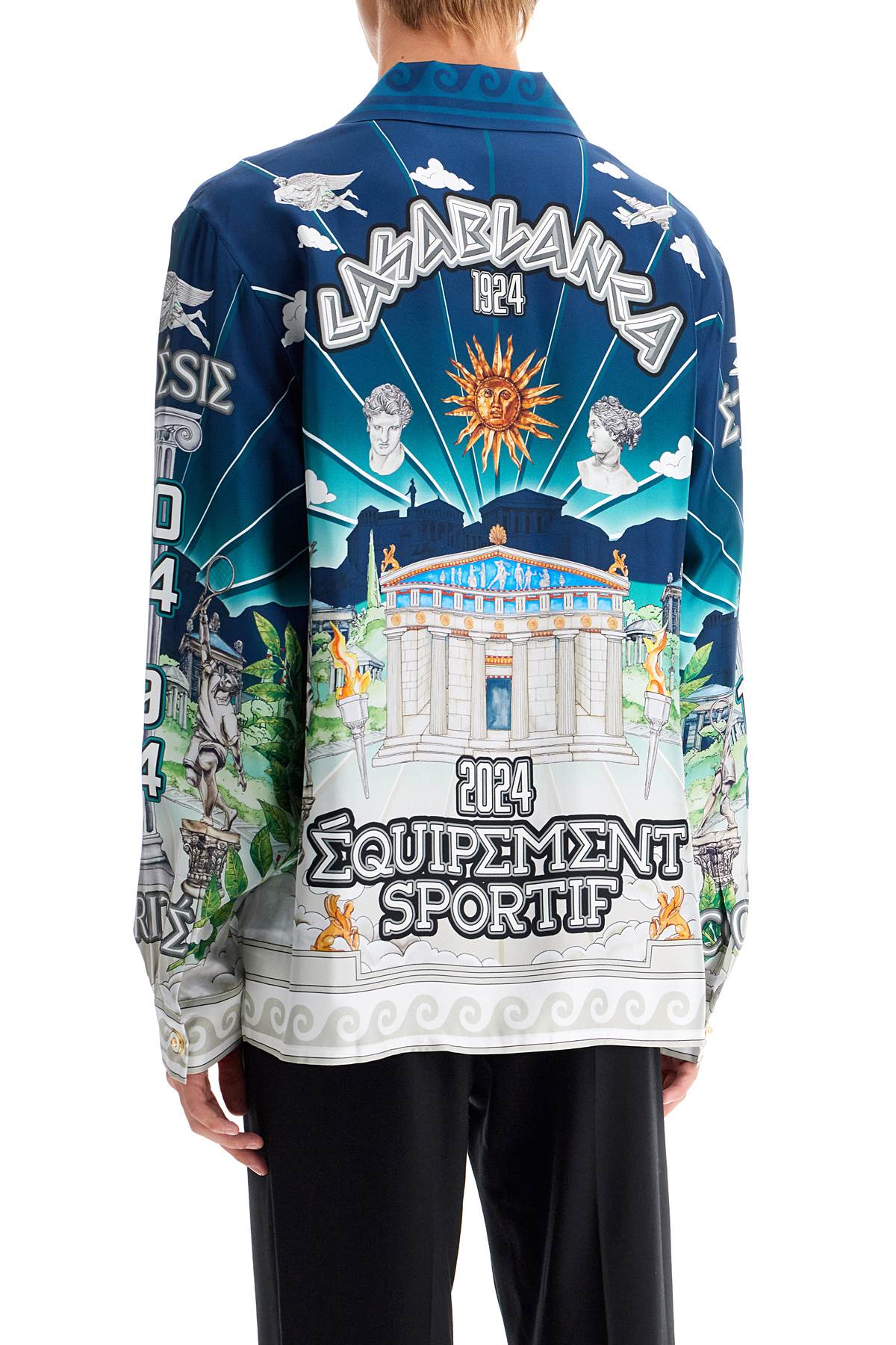 Silk Shirt From Le Temple Du Sport.  - Blue