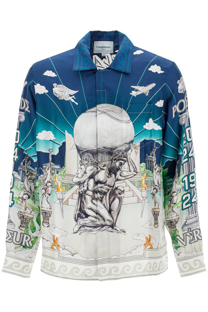 Silk Shirt From Le Temple Du Sport.  - Blue