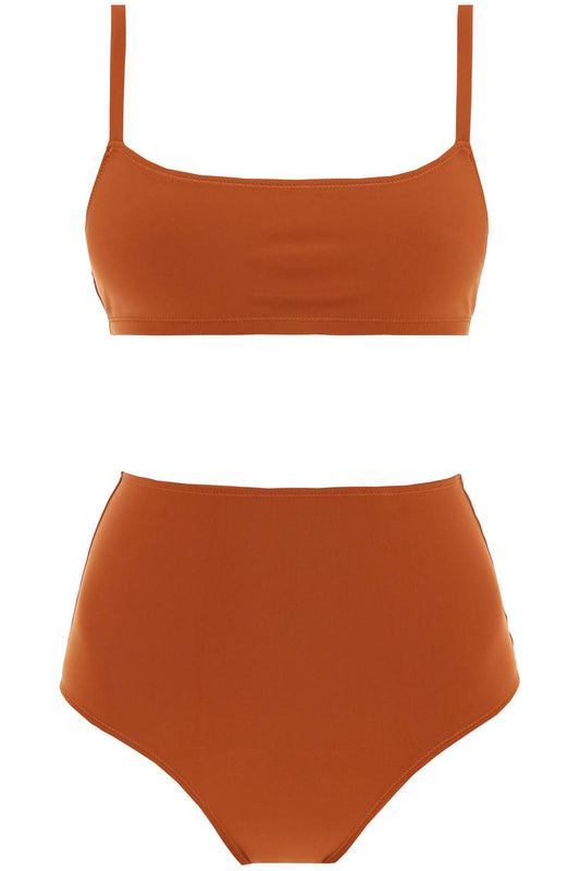 Eleven High Waist Bikini Set  - Brown