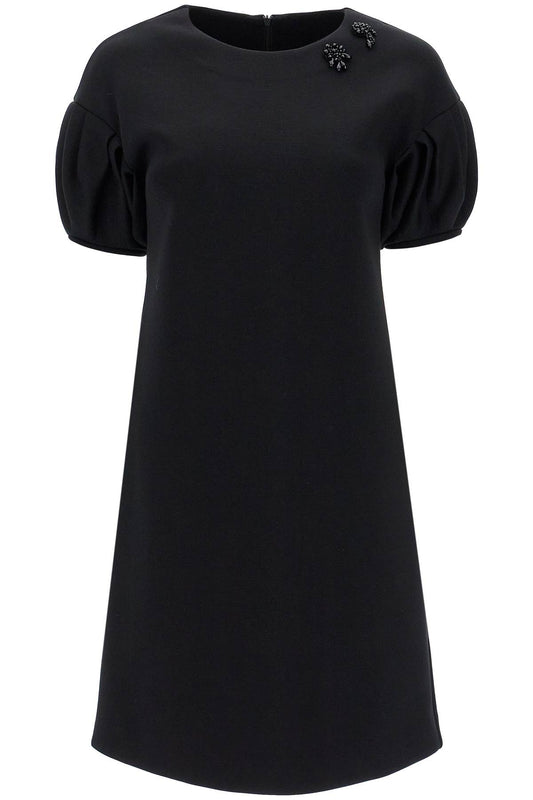 Mini Scuba Jersey Dress In  - Black