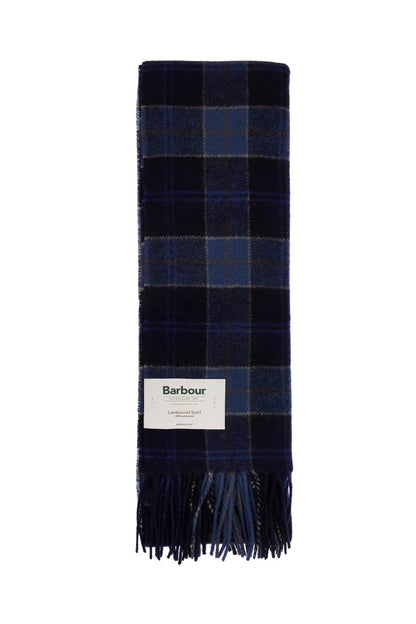 Wool Tartan Scarf For  - Blue