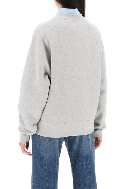 Organic Cotton Crewneck Sweatshirt  - Grey