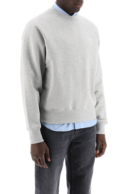 Organic Cotton Crewneck Sweatshirt  - Grey