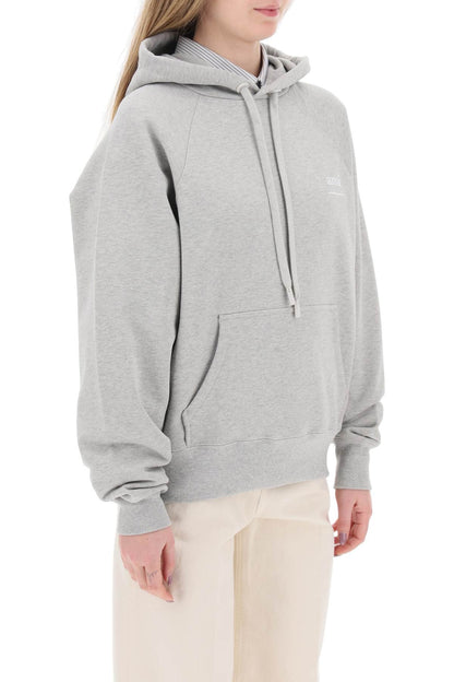 Organic Cotton Hoodie With Hood  - Grey