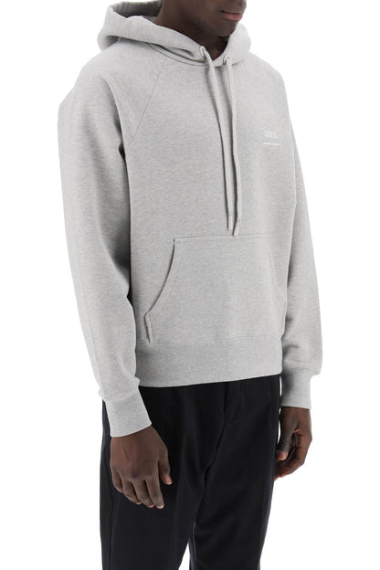 Organic Cotton Hoodie With Hood  - Grey