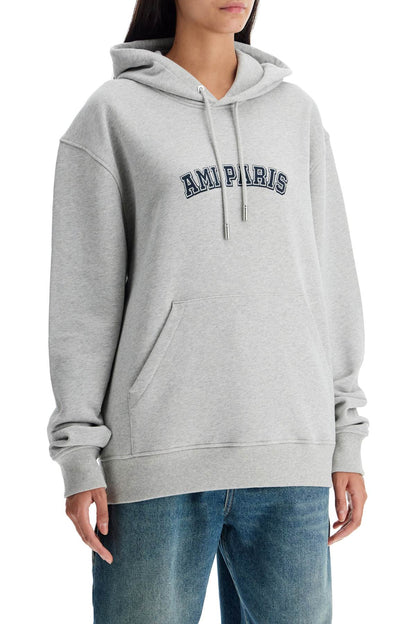 Hooded Varsity Sweat  - Grey