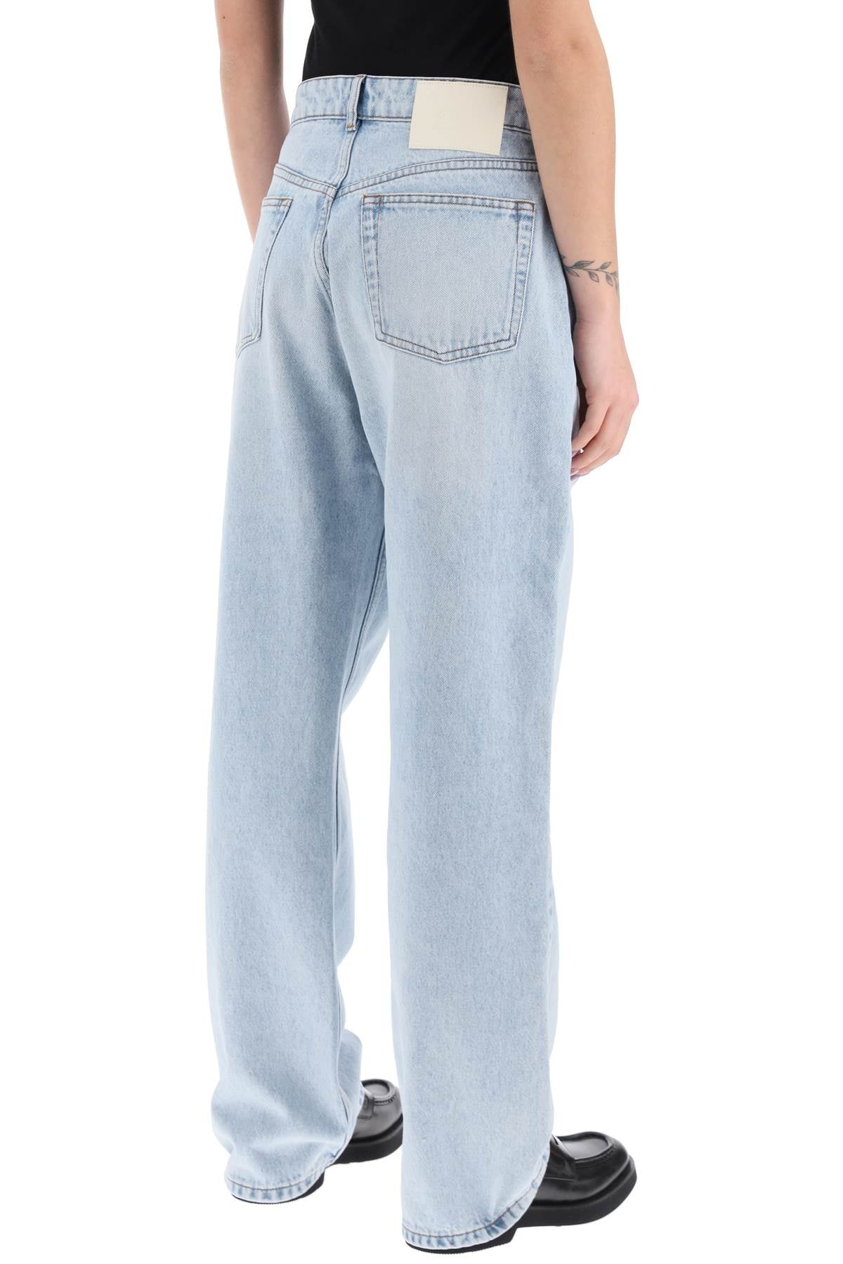 Loose Fit Denim Jeans In Classic  - Blue