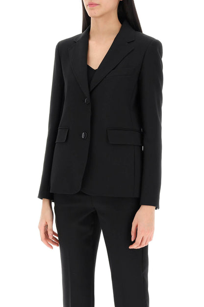 Uva Single-breasted Jacket  - Black