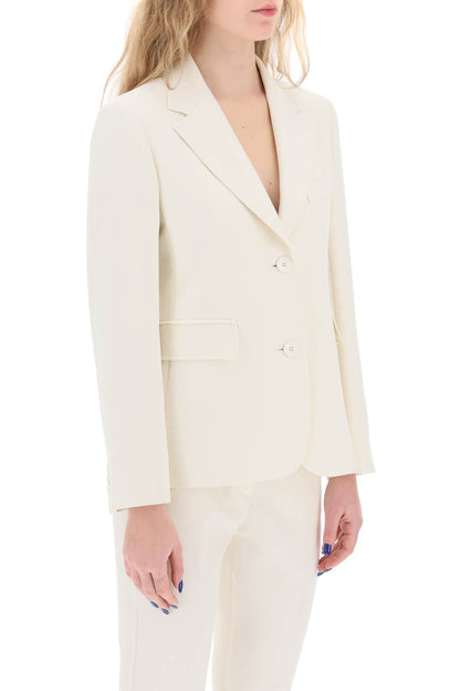 Uva Single-breasted Jacket  - White