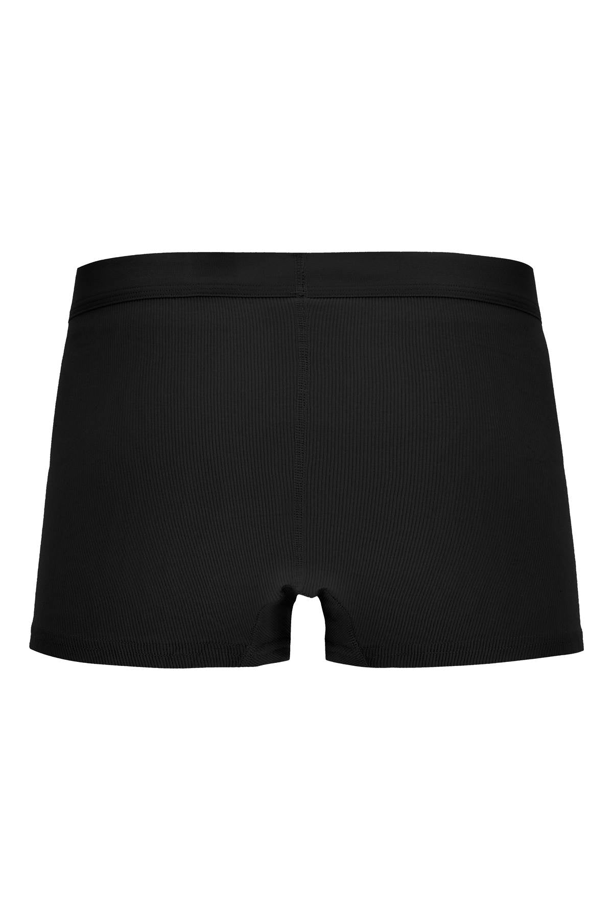 Embroidered Logo Boxer Shorts  - Black