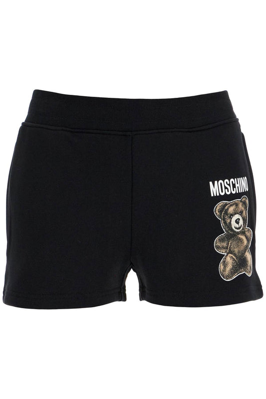 Moschino Teddy Bear Sports Shorts  - Black