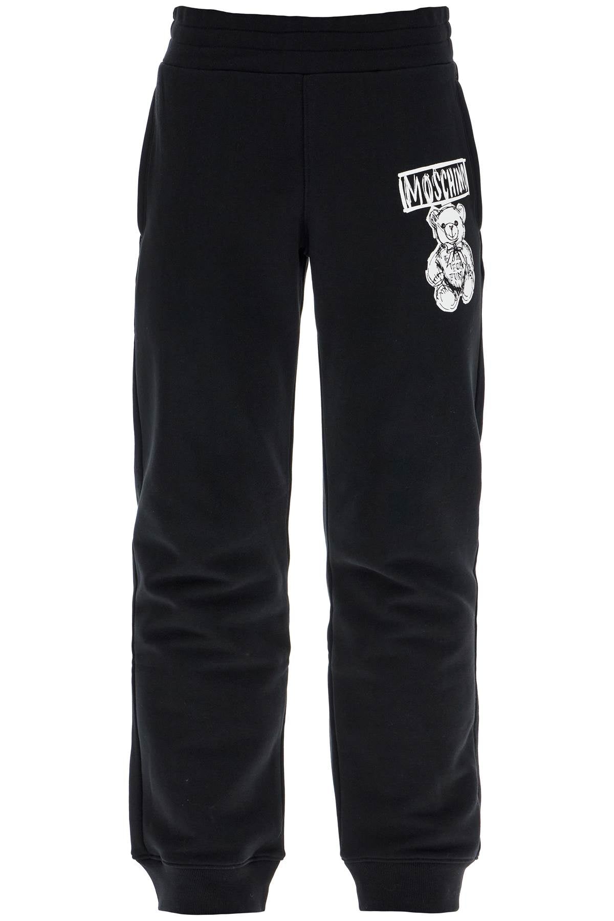 Jogger Pants With A Cute  - Black