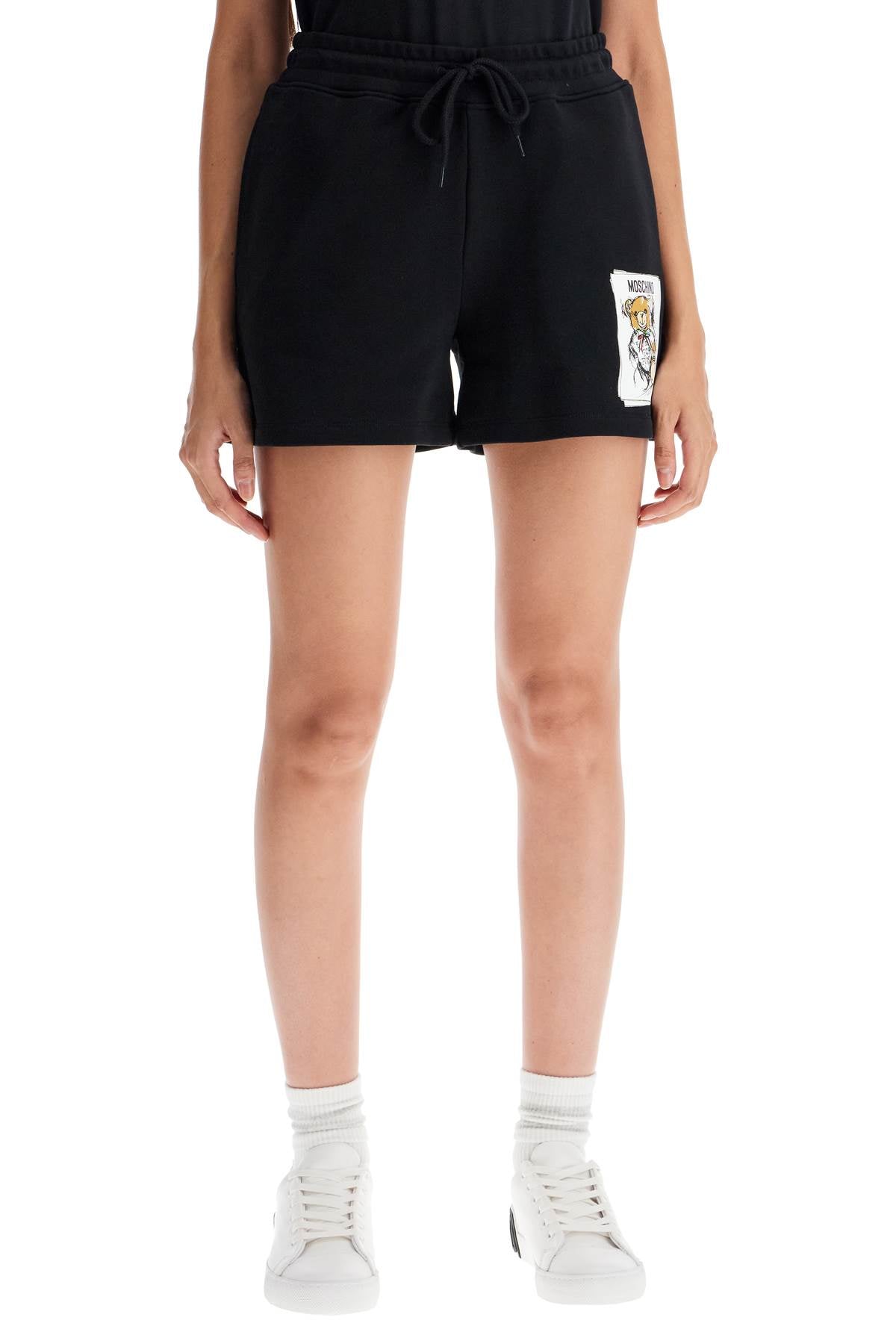 Teddy Bear Sports Shorts  - Black