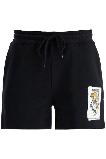 Teddy Bear Sports Shorts  - Black