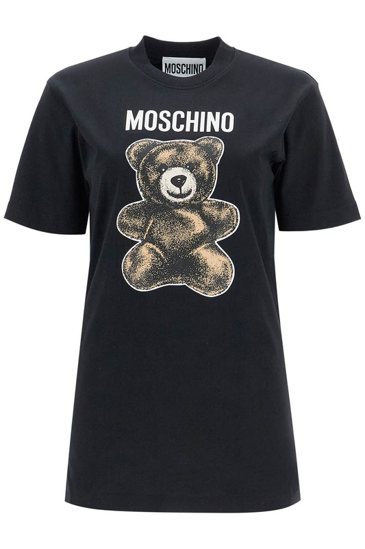 Moschino Teddy Bear Print T  - Black