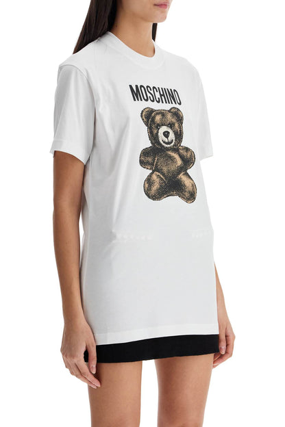 Moschino Teddy Bear Print T  - White