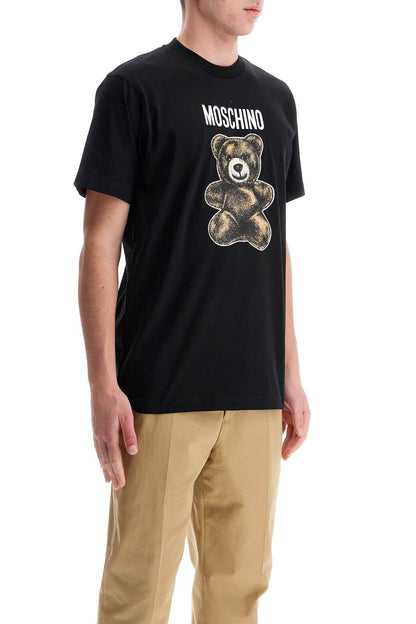 Moschino Teddy Bear Printed T-shirt  - Black