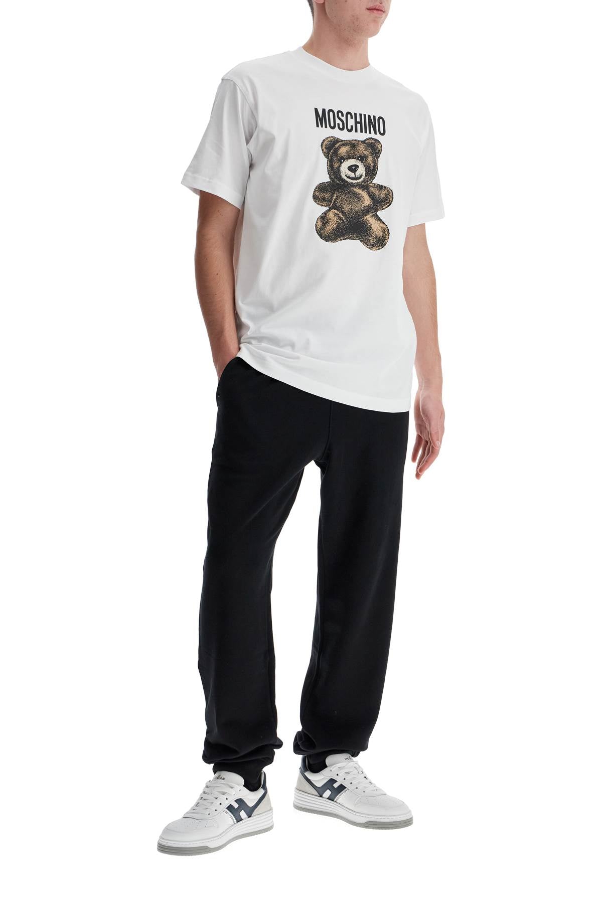 Moschino Teddy Bear Printed T-shirt  - White