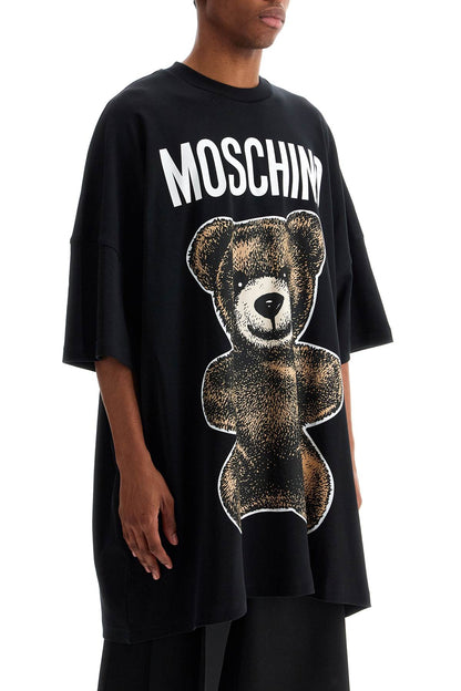 Moschino Teddy Bear Print Maxi T  - Black