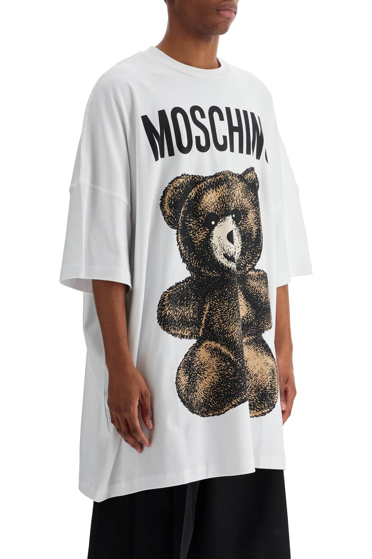 Moschino Teddy Bear Print Maxi T  - White