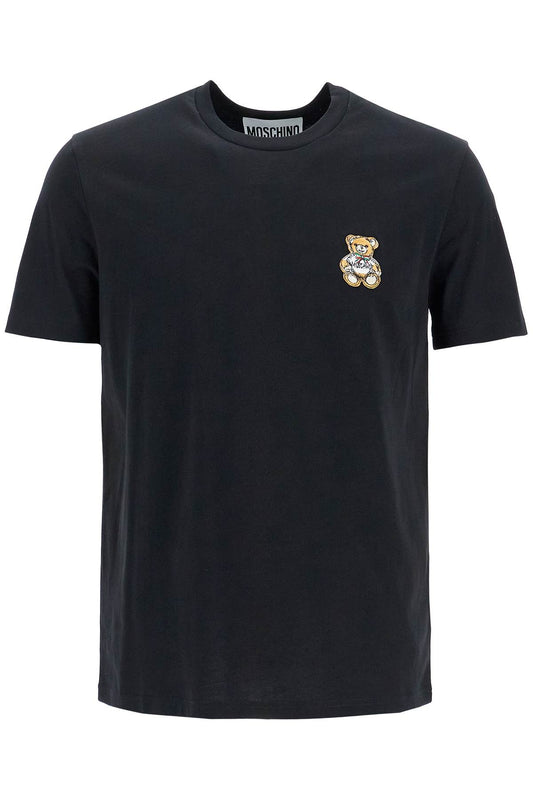 Teddy Bear Patch T-shirt With  - Black