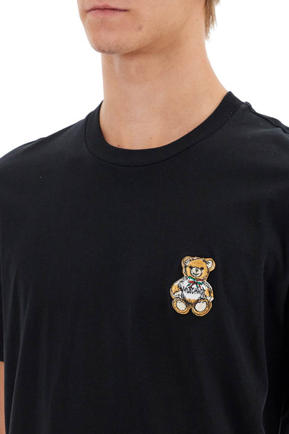 Teddy Bear Patch T-shirt With  - Black