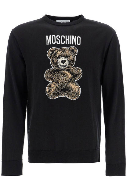 Moschino Teddy Bear Cotton T-shirt  - Black